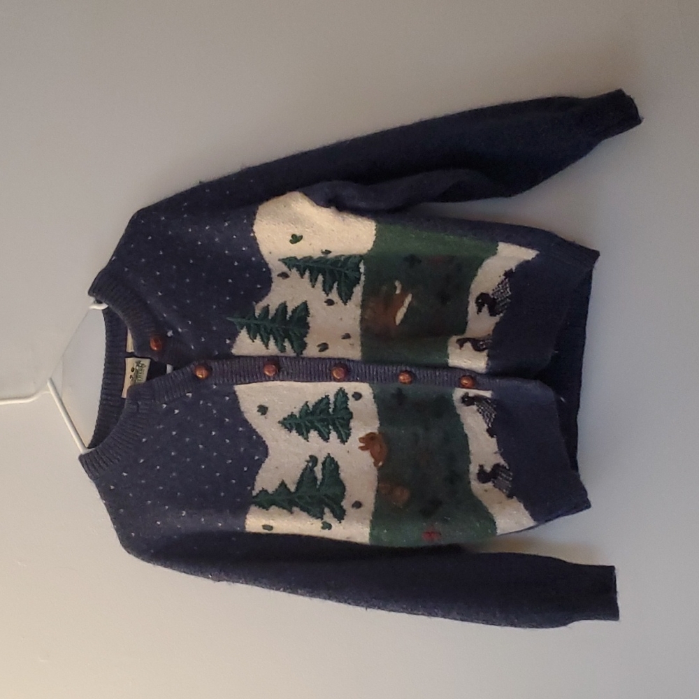 Wool Button Up Sweater